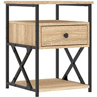 Shumee bedside table oak sonoma 40 × 42 × 55 cm composite wood - Night Stand