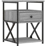 Shumee bedside table grey sonoma 40 × 42 × 55 cm composite wood - Night Stand