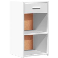 Shumee bedside table white 35 × 34 × 65 cm composite wood - Night Stand