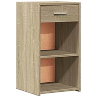 Shumee bedside table oak sonoma 35 × 34 × 65 cm composite wood - Night Stand