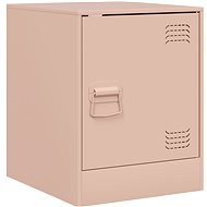 Shumee bedside table pink 34,5 × 39 × 44 cm steel, 841609 - Night Stand
