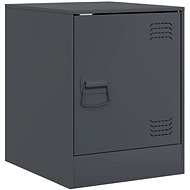 Shumee bedside table anthracite 34,5 × 39 × 44 cm steel, 841611 - Night Stand