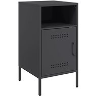 Shumee bedside table black 36 × 39 × 68 cm cold rolled steel, 843066 - Night Stand