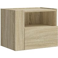 Shumee wall-mounted bedside table oak sonoma 45 × 30 × 35 cm - Night Stand