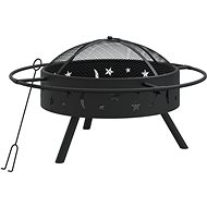SHUMEE Ohniště s pohrabáčem 70 cm XXL ocel - Fireplace