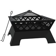 SHUMEE Ohniště s pohrabáčem 50 cm XXL  ocel - Fireplace