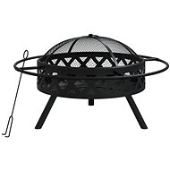 SHUMEE Ohniště s pohrabáčem 70 cm XXL, ocel - Fireplace