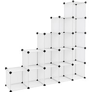 Shumee storage organizer with 15 cubes transparent PP - Wardrobe Organiser
