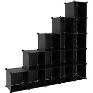 Shumee úložný organizér s 15 kostkami černý PP - Wardrobe Organiser