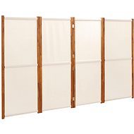 Shumee Čtyřdílný krémově bílý 280 × 180 cm - Paraván