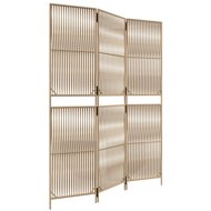 Shumee Dělicí stěna polyratan, 3 panely, béžová  - Room Divider