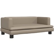 Shumee Dog bed cappuccino 80 × 45 × 30 cm artificial leather - Pet Bed
