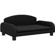 Shumee Couch for dogs black 70 × 45 × 30 cm textile - Pet Bed
