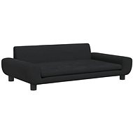 Shumee Dog bed black 100 × 54 × 33 cm velvet - Pet Bed