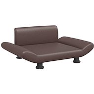 Shumee Dog bed brown 70 × 45 × 28 cm artificial leather - Pet Bed