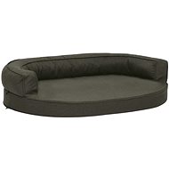 Shumee Ergonomic dog bed 75 × 53 cm linen grey - Pet Bed