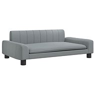 Shumee Sofa for dogs light grey 90 × 53 × 30 cm textile - Pet Bed