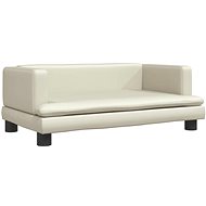 Shumee Dog bed cream 80 × 45 × 30 cm artificial leather - Pet Bed
