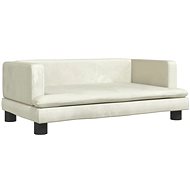Shumee Dog bed cream 80 × 45 × 30 cm velvet - Pet Bed