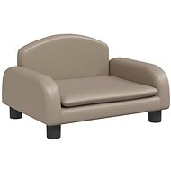 Shumee Dog bed cappuccino 50 × 40 × 30 cm artificial leather - Pet Bed
