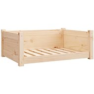Shumee Dog bed 75,5 × 55,5 × 28 cm solid pine - Pet Bed