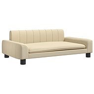 Shumee Sofa for dogs cream 90 × 53 × 30 cm textile - Pet Bed