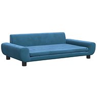 Shumee Dog bed blue 100 × 54 × 33 cm velvet - Pet Bed