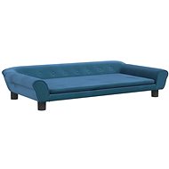 Shumee Dog bed blue 100 × 50 × 21 cm velvet - Pet Bed