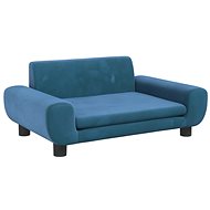 Shumee Dog bed blue 70 × 45 × 33 cm velvet - Pet Bed