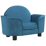 Shumee Dog bed blue 66 × 40 × 45 cm velvet - Pet Bed