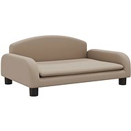 Shumee Couch for dogs cappuccino 70 × 45 × 30 cm artificial leather - Pet Bed