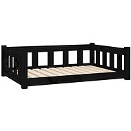 Shumee Dog bed black 95,5 × 65,5 × 28 cm solid pine - Pet Bed
