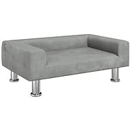 Shumee Dog bed light grey 70 × 45 × 26,5 cm velvet - Pet Bed