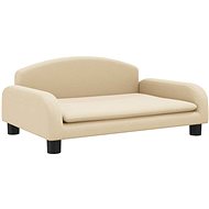 Shumee Couch for dogs cream 70 × 45 × 30 cm textile - Pet Bed