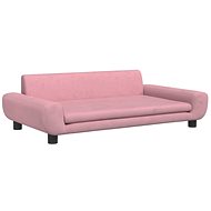 Shumee Dog bed pink 100 × 54 × 33 cm velvet - Pet Bed
