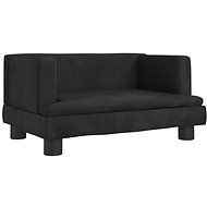Shumee Dog bed black 60 × 40 × 30 cm velvet - Pet Bed