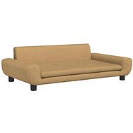 Shumee Dog bed brown 100 × 54 × 33 cm velvet - Pet Bed