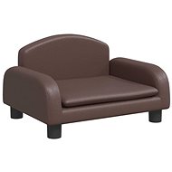 Shumee Dog bed brown 50 × 40 × 30 cm artificial leather - Pet Bed