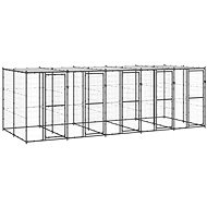 Shumee Outdoor dog pen with roof steel 12,1 m2 - Dog Pen