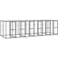 Shumee Outdoor dog pen with roof steel 14,52 m2 - Dog Pen