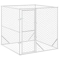 Shumee Outdoor dog pen silver 2 × 2 × 2 m galvanized steel - Dog Pen