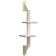 Shumee Wall mounted cat scratching post light grey 108 cm - Cat Scratcher