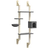 Shumee Wall mounted cat scratching post dark grey 180 cm - Cat Scratcher