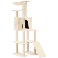 Shumee Cat scratcher with sisal posts cream 166 cm - Cat Scratcher