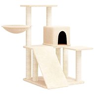 Shumee Cat scratcher with sisal posts cream 82 cm, 171660 - Cat Scratcher