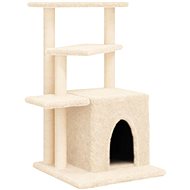 Shumee Cat scratcher with sisal posts cream 83,5 cm - Cat Scratcher