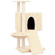 Shumee Cat scratcher with sisal posts cream 96 cm - Cat Scratcher