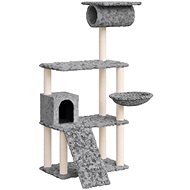 Shumee Cat scratching post with sisal posts light grey 131 cm, 171604 - Cat Scratcher