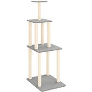 Shumee Cat scratching post with sisal posts light grey 149 cm - Cat Scratcher