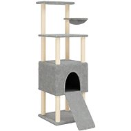Shumee Cat scratching post with sisal posts light grey 153 cm - Cat Scratcher